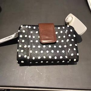 Fossil dot genius leather wallet